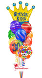 30" Birthday King Crown SuperShape Balloon