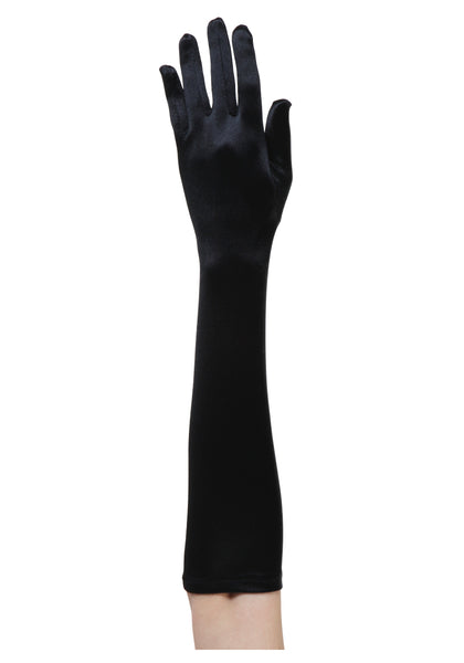 Long Black Gloves