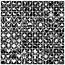 25 Pack of Assorted Glitter Tattoo Stencils