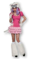 Rubies Costume Co Mee Oow TuTu Dress Pink / White Halloween Costume Small