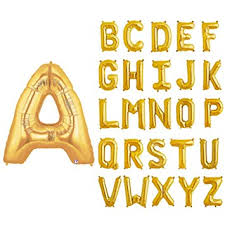 Letter Balloons - Gold 36"