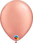 Mettallic Rose Gold 11" Latex Balloon