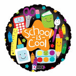 Betallic Balloons SCHOOL IS COOL 18" round foil balloon