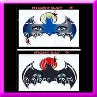 Night Bat Stencil Eyes - Child