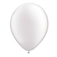 Pearl White 11" Latex Balloon