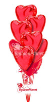 18" Red Heart Foil  Balloon
