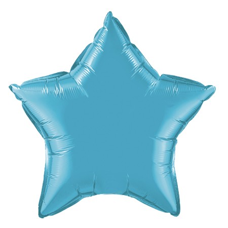 20in Teal Star Balloon