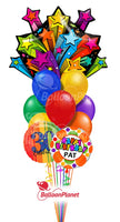 SHOOTING STARS BIRTHDAY PRESENT 35" SuperShape BALLOON