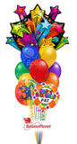 SHOOTING STARS BIRTHDAY PRESENT 35" SuperShape BALLOON
