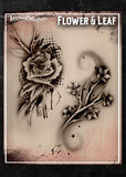 Wiser's Flower & Leaf Tattoo Pro Stencil