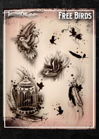 Wiser's Free Birds Tattoo Pro Stencil