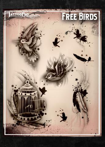 Fly high with our captivating bird tattoo design. This stunning  illustration features intricate details that will make your skin soar  23521348 Vector Art at Vecteezy