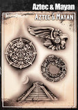 Wiser's Aztec & Mayan Tattoo Pro Stencil