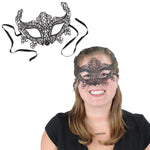 Beistle Co. Black LACE MASK with RIBBON TIE