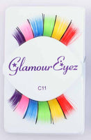 Glamour Eyez Rainbow Eyelashes Halloween Costume Accessory
