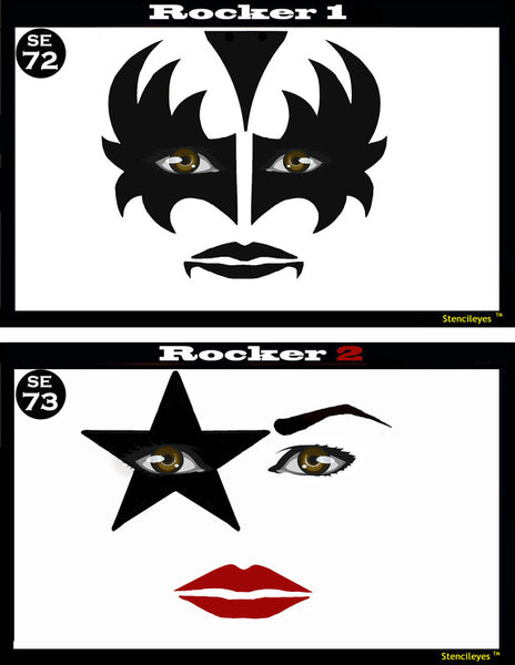 Rocker 1&2 Stencil Eyes - Adult