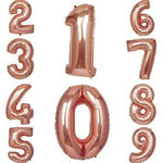 Rose Gold Foil Number Balloons 34"