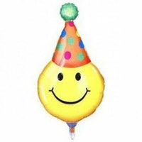 Party Hat Smiley Face SuperShape Balloon