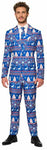 Suitmeister Christmas Suit - blue - Men's Medium Nordic