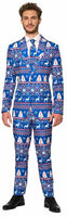 Suitmeister Christmas Suit - blue - Men's Blue Nordic