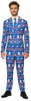 Suitmeister Christmas Suit - blue - Men's Medium Nordic