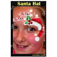 Christmas Santa Hat - Profile Stencil