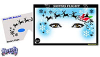 Santa's Flight Stencil Eyes