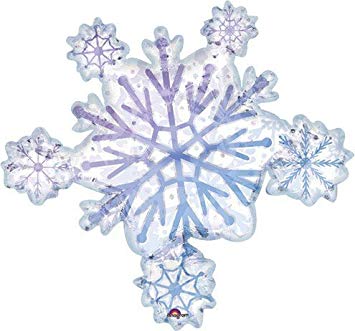 32" Snowflake Foil SuperShape Balloon