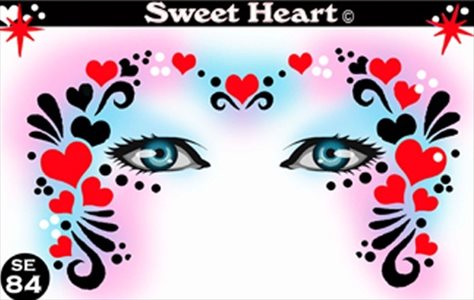 Sweet Heart Stencil Eyes - Adult