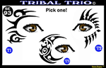 Tribal Trio Stencil Eyes
