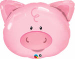 Qualatex 30” Pig Head SuperShape Foil Balloon