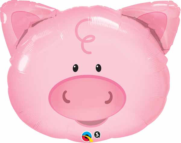 30” Pig Head SuperShape Balloon