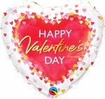 Pioneer Balloon Co Happy Valentine's Day WATERCOLOUR HearRTS 18" foil balloon