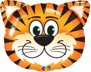Qualatex 30 inch Tiger Face SuperShape Foil Balloon