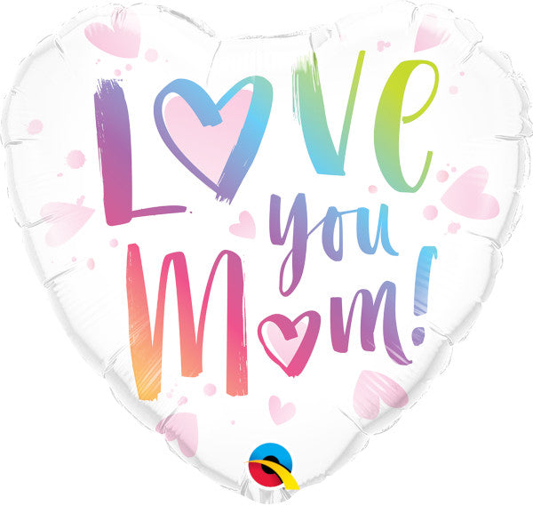 Pioneer Balloon Co LOVE YOU MOM (HEART) 18" HEART