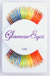 Westbay Wigs GLAMOUR EYEZ LASHES RAINBOW GOLD C08 Eyelashes Halloween Costume Accessory